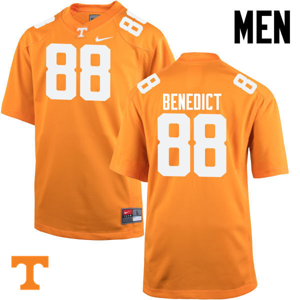 Men #88 Brandon Benedict Tennessee Volunteers College Football Jerseys-Orange - Click Image to Close